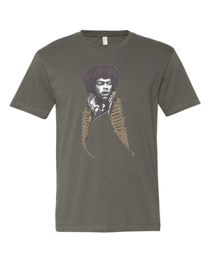 Jimi Hendrix Short Sleeves Tee (unisex) by Robert Bowen - Robert Bowen Tees