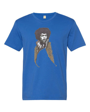 Jimi Hendrix Short Sleeves Tee (unisex) by Robert Bowen - Robert Bowen Tees