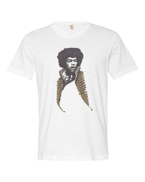Jimi Hendrix Short Sleeves Tee (unisex) by Robert Bowen - Robert Bowen Tees