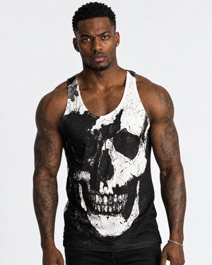 Skull Chest Unisex Tank Top By Robert Bowen
