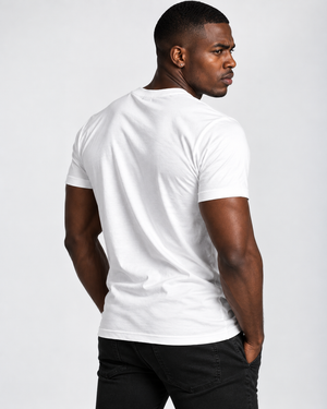 Skull Sublimation White Tee By Robert Bowen