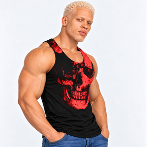 Red Skull Sublimation Vest by Robert Bowen