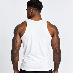 Vintage Treatment Skull Collar Bone White Vest