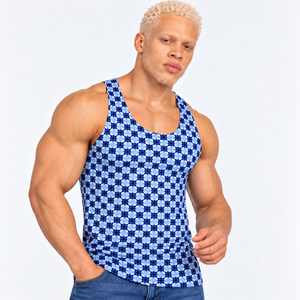 Unisex Blue Stars Tank Top
