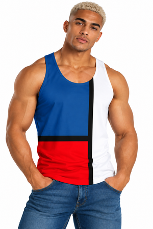 Block Colours Unisex Tank Top by Robert Bowen