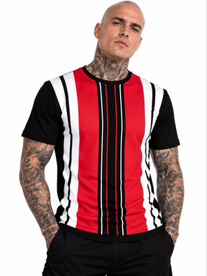 Windrush Red & Black by Robert Bowen Mens T-shirt