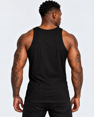 Vintage Treatment Skull Chest Black Sublimation Vest by Robert Bowen