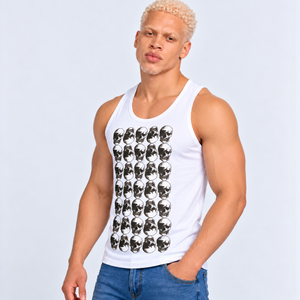 Grid Skull Vest
