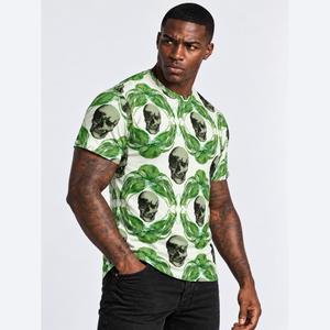 Skulls & Leaves Sublimation T-Shirt