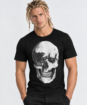 Skull Short Sleeve T-Shirt illustrated by Robert Bowen