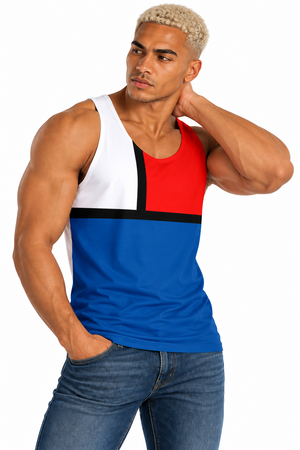 Block Colours Unisex Tank Top by Robert Bowen