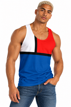 Block Colours Unisex Tank Top by Robert Bowen