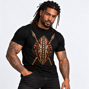 African Heritage Spears &amp; Shield Collection T-Shirt
