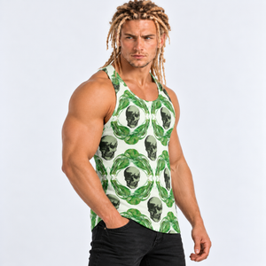 Skulls & Leaves Sublimation Vest