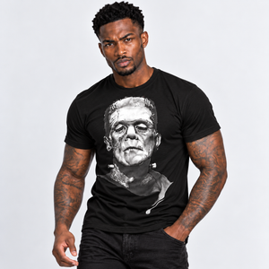 Frankenstein Halloween T-Shirt illustrated by Robert Bowen