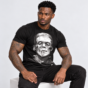 Frankenstein Halloween T-Shirt illustrated by Robert Bowen