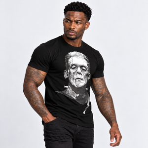 Frankenstein Halloween T-Shirt illustrated by Robert Bowen