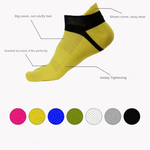 Mens Contrast Colours Finger Toe Socks