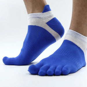 Mens Contrast Colours Finger Toe Socks
