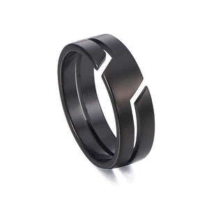 Unisex Stainless Steel Geometric Ring