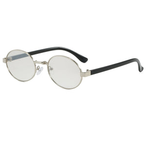 Retro Oval Metal Frame Sunglasses