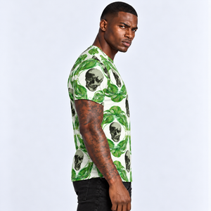 Skulls & Leaves Sublimation T-Shirt