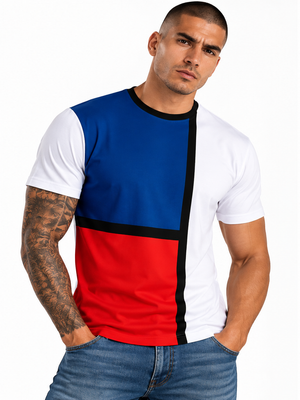 Block Colours Mens T-shirt by Robert Bowen