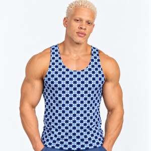 Unisex Blue Stars Tank Top