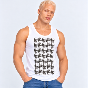 Grid Skull Vest