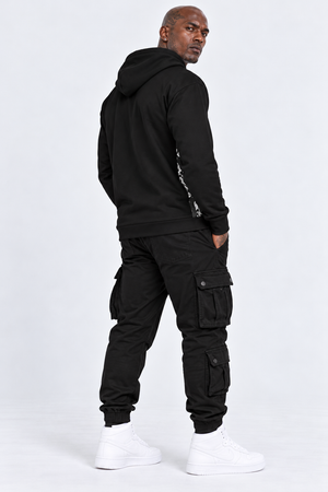 Mens Mono Abstract T049 Hoodie by Robert Bowen