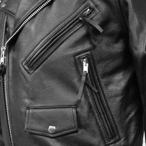 Mens Slim Fit Bikers Jacket