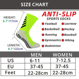 Mens Athletic Non Slip Contrast Colours Socks