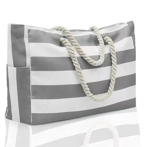 Large Stripes Beach Bag