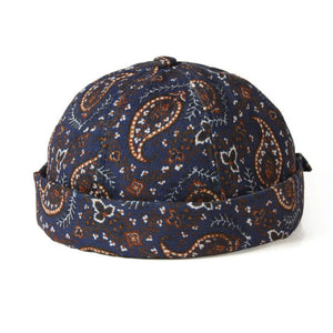 Unisex Vintage Brimless Pasley Scull Cap
