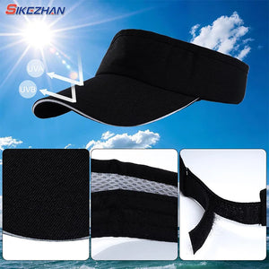 Unisex Soild Hue Visor with Solid Hue Trim