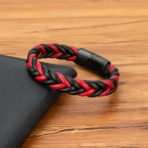 Unisex Braided Leather Bracelet