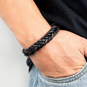 Unisex Braided Leather Bracelet