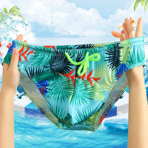Mens Floral Swimming Trunks