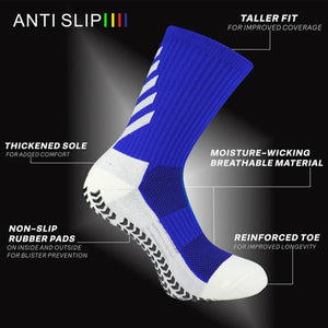 Mens Athletic Non Slip Contrast Colours Socks