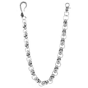 Gothic Punk Skeleton Key Chain
