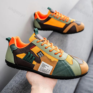 Mens Multicolors Patches Sneakers