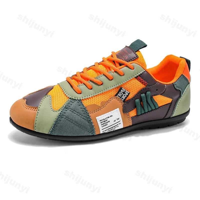 Mens Multicolors Patches Sneakers