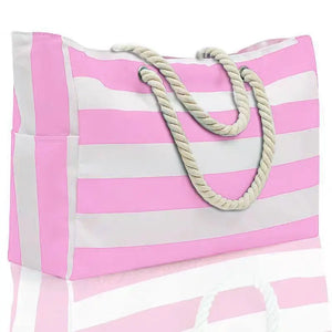 Large Stripes Beach Bag