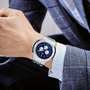 Mens Mechanical Self Wind Bracelet Watch