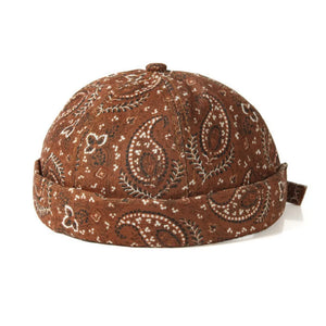 Unisex Vintage Brimless Pasley Scull Cap