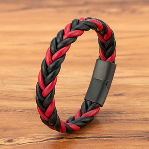 Unisex Braided Leather Bracelet