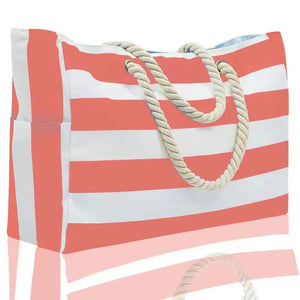 Large Stripes Beach Bag