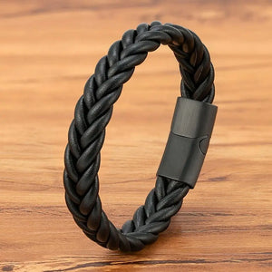 Unisex Braided Leather Bracelet