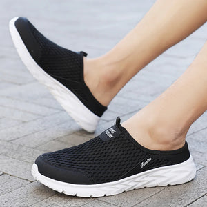 Mens Slip-Ons Breathable Mesh Shoes