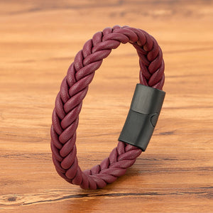 Unisex Braided Leather Bracelet